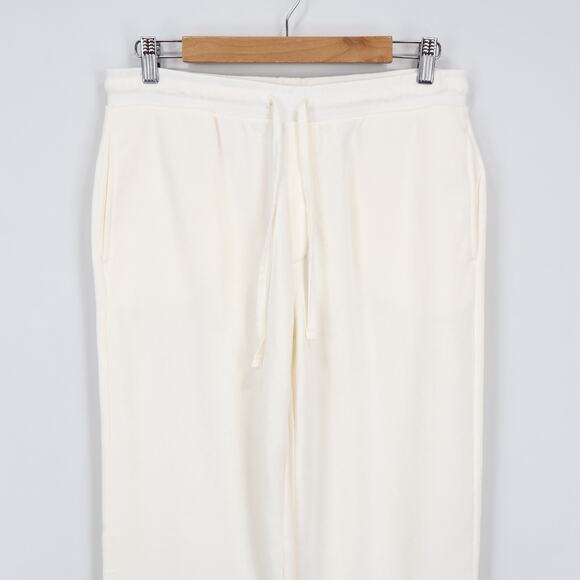 NWT J.Crew Women's Heritage Terry Wide-Leg Relaxed Fit Sweatpant Ivory Small - Picture 4 of 9